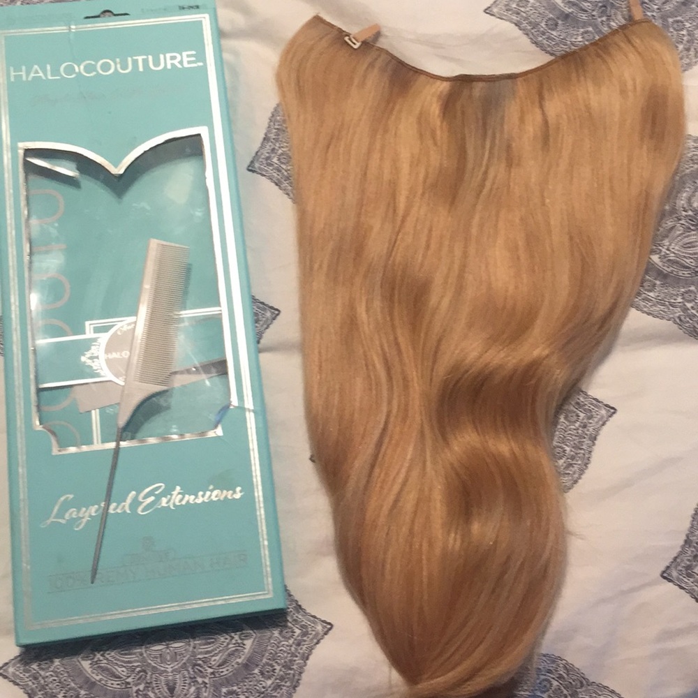 Hair extensions halo couture